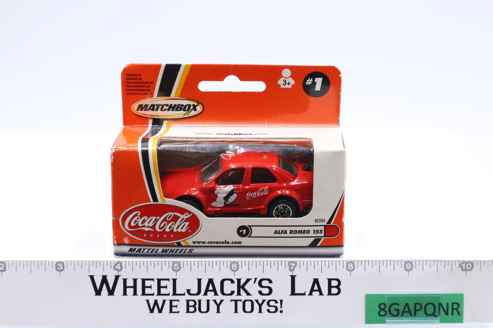 Alfa Romeo 155 2000 Matchbox Coca-Cola #92354 Red NEW MISB