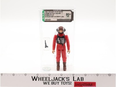 B-Wing Pilot AFA GRADED 80+ Star Wars 1984 Kenner Action Figure