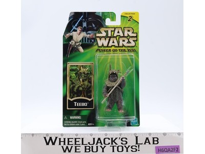 Teebo Star Wars Power of the Jedi POTJ 2001 Hasbro Action Figure NEW MOSC SEALED