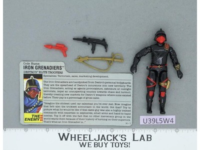 Iron Grenadiers V1 100% Complete G.I. Joe 1988 Hasbro Vintage Action Figure