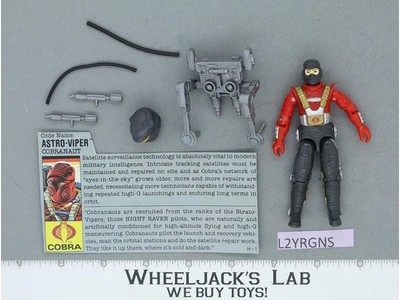 Astro Viper V1 100% Complete G.I. Joe 1988 Hasbro Vintage Action Figure