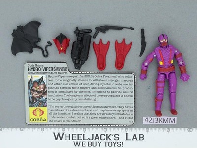 Hydro-Viper V1 100% Complete G.I. Joe 1988 Hasbro Vintage Action Figure