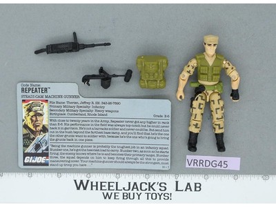 Repeater V1 100% Complete G.I. Joe 1988 Hasbro Vintage Action Figure
