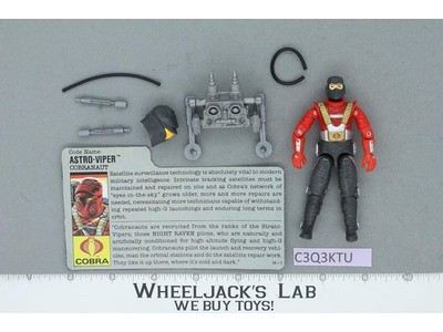 Astro Viper V1 100% Complete G.I. Joe 1988 Hasbro Vintage Action Figure
