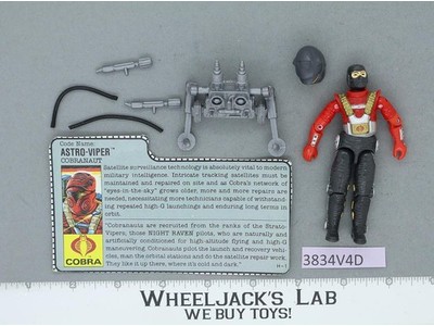 Astro Viper V1 100% Complete G.I. Joe 1988 Hasbro Vintage Action Figure