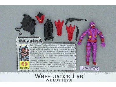Hydro-Viper V1 100% Complete G.I. Joe 1988 Hasbro Vintage Action Figure