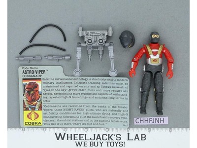 Astro Viper V1 100% Complete G.I. Joe 1988 Hasbro Vintage Action Figure
