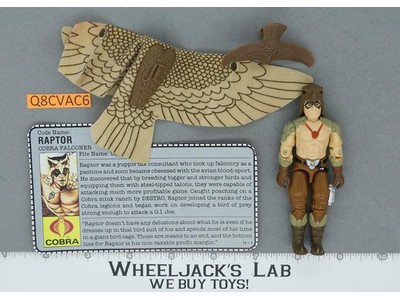 Raptor V1 100% Complete G.I. Joe 1987 Hasbro Vintage Action Figure