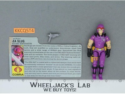 Sea Slug V1 100% Complete G.I. Joe 1987 Hasbro Vintage Action Figure