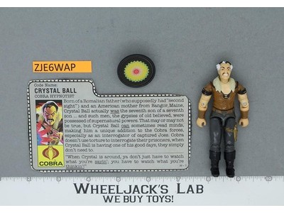 Crystal Ball V1 100% Complete G.I. Joe 1987 Hasbro Vintage Action Figure