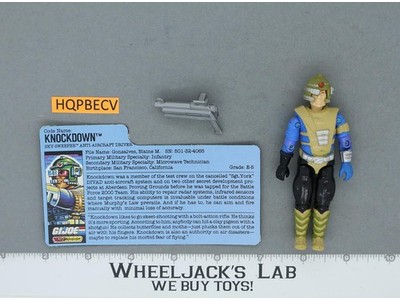 Knockdown V1 100% Complete G.I. Joe 1987 Hasbro Vintage Action Figure