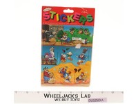 Walk Disney Donald Duck Daisy Nephews Sticker Sheet Gibson 1986 Vintage MOSC