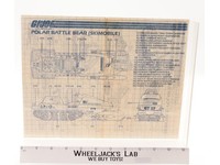 Polar Battle Bear (Skimobile) 1983 ORIGINAL Instructions Blueprints G.I. Joe