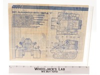 SGT. Slaughter with Triple "T" 1986 ORIGINAL Instructions / Blueprints G.I. Joe
