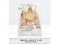 Iron-On Rodimus Prime Premium 1986 Ziploc G1 Transformers Vintage The Movie