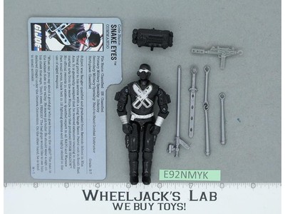 Snake Eyes V3 100% Complete G.I. Joe 1988 Hasbro Vintage Action Figure