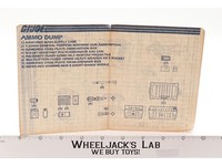 Ammo Dump 1985 ORIGINAL Instructions Blueprints G.I. Joe Hasbro Action Figure