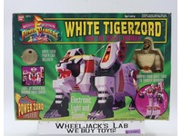 White Tigerzord W/Ranger Power Rangers 1994 Bandai Vintage Action Figure