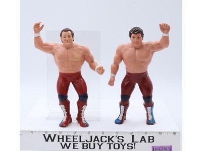 British Bulldogs Dynamite Kid Davey Boy WWF 1986 LJN Titan Sports 8" Wrestling