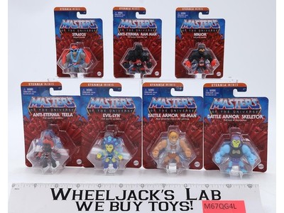 Lot of 7 Masters of the Universe Eternia Minis Mattel NEW MOSC SEALED