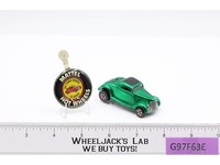 Classic 36 Ford Coupe Green w/ Button Hot Wheels 1968 1969 Mattel Redline RL Vtg
