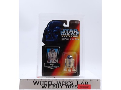 R2-D2 Red Card AFA GRADED 8.0 Star Wars Power of the Force 1995 Hasbro NEW