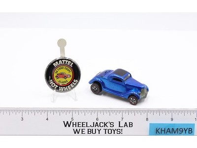 Classic '36 Ford Coupe BLUE Hot Wheels 1968 1969 Redline Vintage Mattel RL
