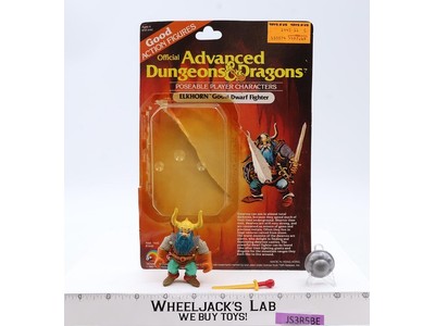 Elkhorn Dwarf 100% Complete W/ Card Advanced Dungeons & Dragons 1983 LJN Figure