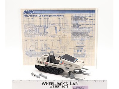 Polar Battle Bear 100% Complete GI Joe Hasbro 1983 Vintage Action Figure Vehicle