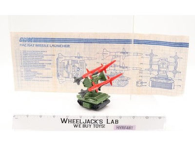 Missile Launcher PAC/RAT G.I. Joe Hasbro 1983 Vintage Vehicle