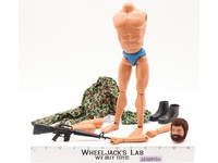 Land Adventurer Flocked Brown Hair Beard 12" COMPLETE GI Joe Hasbro 1975