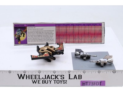 Buzzsaw Cassette 100% Complete 1984 Vintage G1 Transformers Action Figure