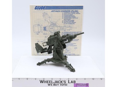 FLAK Cannon 100% Complete G.I. Joe Hasbro 1982 Vintage Vehicle Action Figure