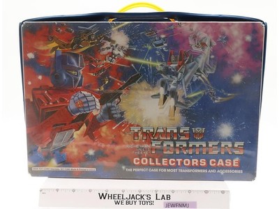 Vinyl Collectors Case W/Tray 1984 Tara Toy Corp. G1 Transformers Vintage