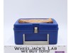 WWF Wrestling Superstar Plastic Blue Lunch Box 1985 Titan Sports Thermos Brand