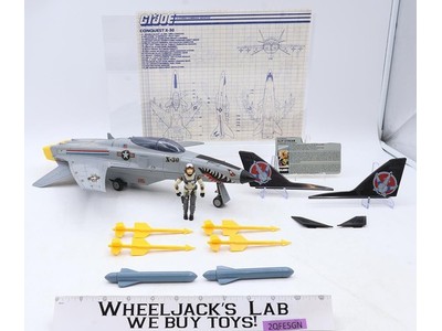 Conquest X-30 W/Slip Stream 100% Complete GI Joe 1986 Hasbro Vintage Vehicle