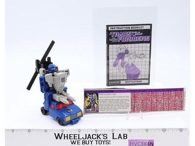 Battletrap BLUE TRUCK 100% Complete 1987 Hasbro G1 Transformers Action Figure