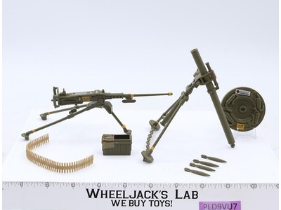 .50 Caliber Machine Gun + 81mm Mortar Rambo 1986 Coleco Vintage Action Figure