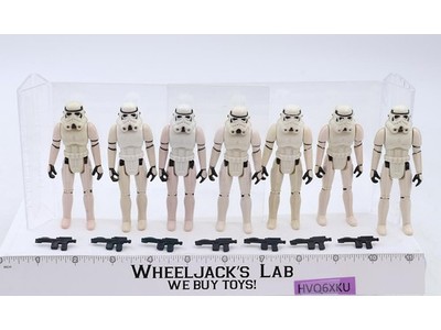 Lot of 7 Complete Star Wars Imperial Stormtroopers 1980s Kenner Vintage Figures