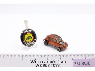 Custom Volkswagen w/ Button COPPER w/ Button Hot Wheels 1967 1968 Redline Vtg