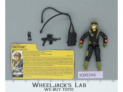 Crazylegs V2 NIGHT FORCE 100% Complete G.I. Joe 1988 Hasbro Vintage Figure