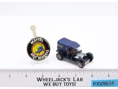 Paddy Wagon Dark Blue 1969 1970 Hot Wheels Redline Mattel Vtg RL w/ Button NM