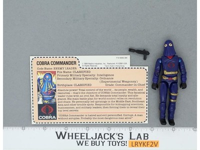 Cobra Commander V2 MAIL AWAY 100% Complete G.I. Joe 1984 Hasbro Vintage Figure