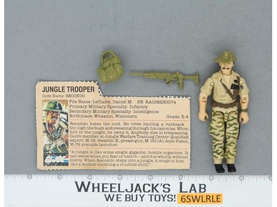 Recondo V1 100% Complete RED CARD BACK G.I. Joe 1984 Hasbro Vintage Action