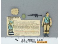 Airborne V1 RED CARD BACK 100% Complete G.I. Joe 1983 Hasbro Vintage Figure