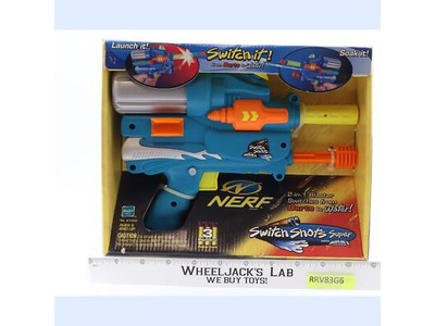 NERF Switch Shots Super Darts Water Soaker Squirt Gun 1999 Hasbro #61449 NEW MIB