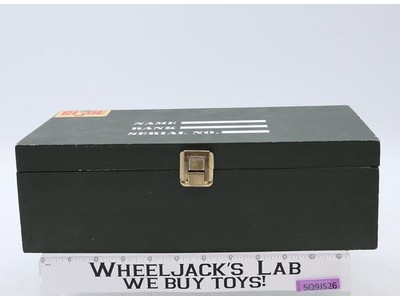 G.I. Joe Wooden Footlocker W/ Tray 1964 Hasbro Vintage MINTY Accessory