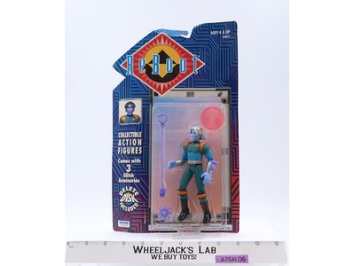 Bob W/ 3 Glitch Accessories & Delete Disk ReBoot 1995 Irwin Figure NEW SEALED