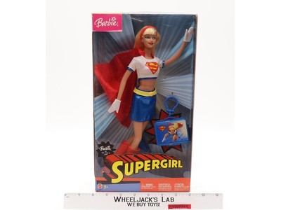 Supergirl Barbie With Keychain 2003 Mattel DC Comics 12" Doll NEW SEALED