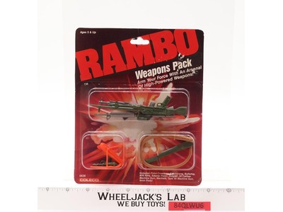 Weapons Pack Rambo 1986 Coleco Vintage Action Figure NEW MOSC